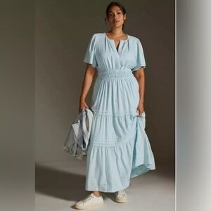 Anthropologie The Somerset Dress Linen Edition